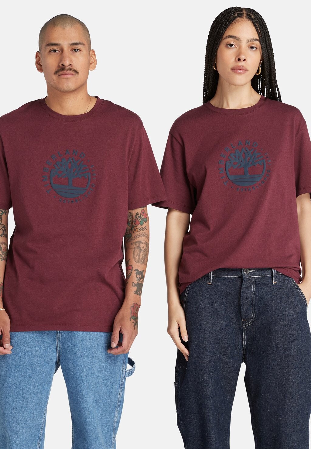 

Футболка с принтом Refibra Graphic Tee Timberland, цвет port royale