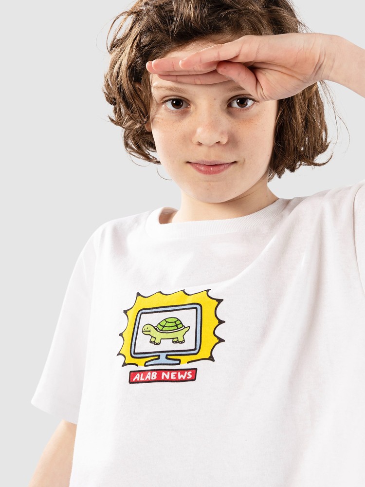 Футболка A.LAB Breaking News Kids T-Shirt, white — фото 4