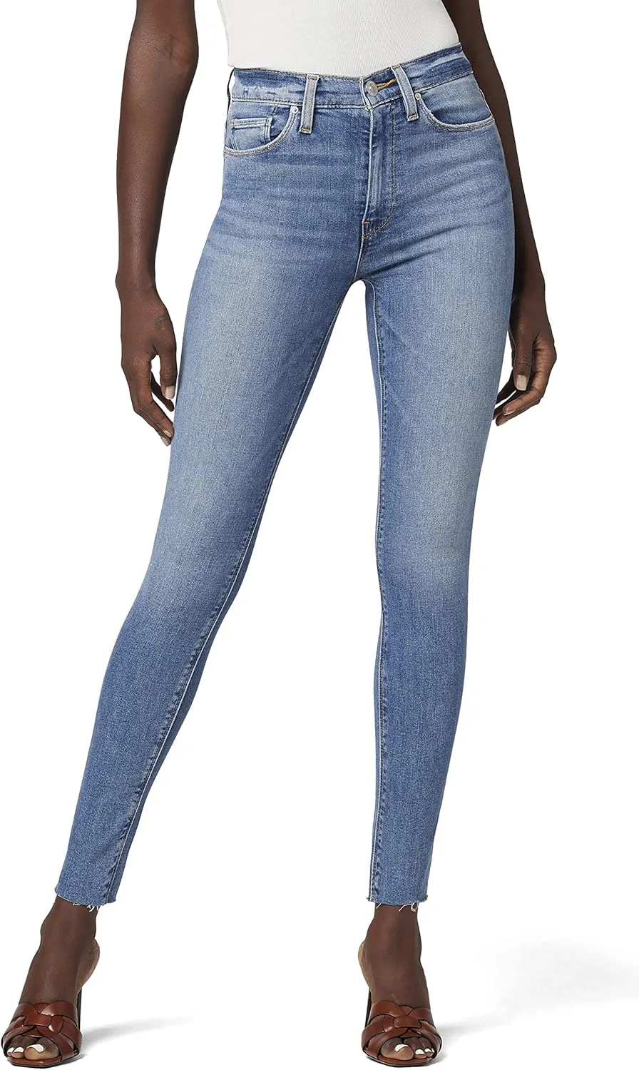 

Hudson Womens Barbara High Rise Super Skinny Ankle Jean