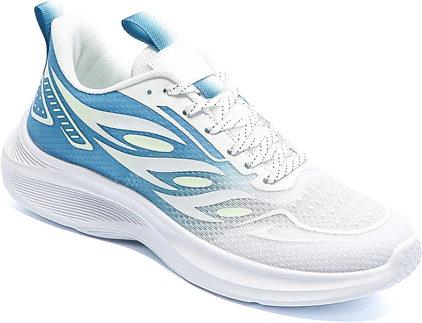 

Кроссовки Exusiai Mens для бега с амортизацией, противоскользящие, дышащие, Удобные, упругие, с мягкой подошвой, белый