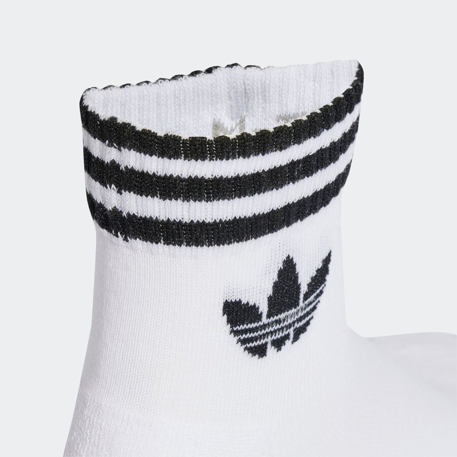 Носки ADIDAS ORIGINALS 3-Stripes Ankle 3 Pairs, White — фото 3
