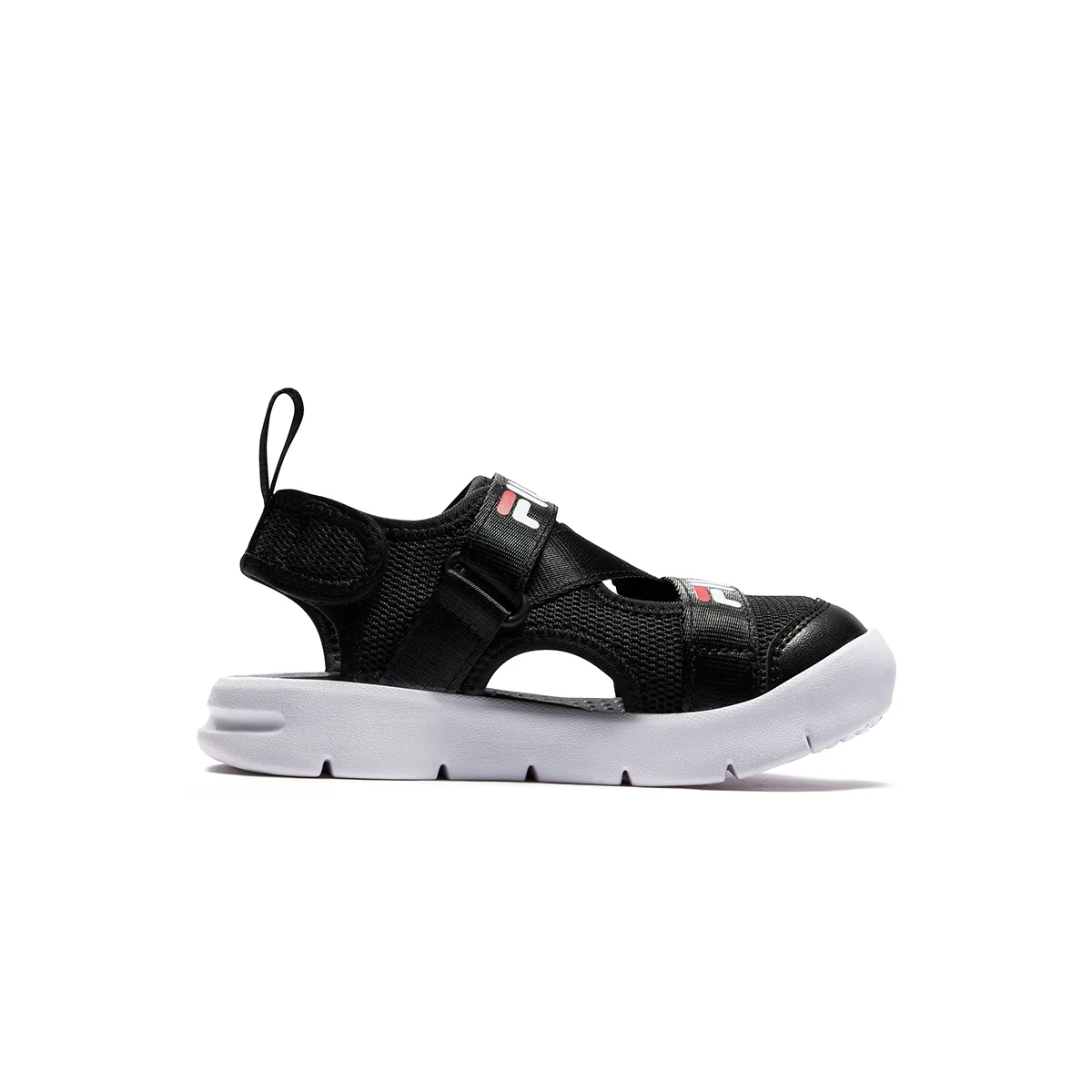 FILA KIDS Детские сандалии SEASON FSW из искусственной кожи и текстиля, дышащие, черные, для детей 3-7 лет — фото 3