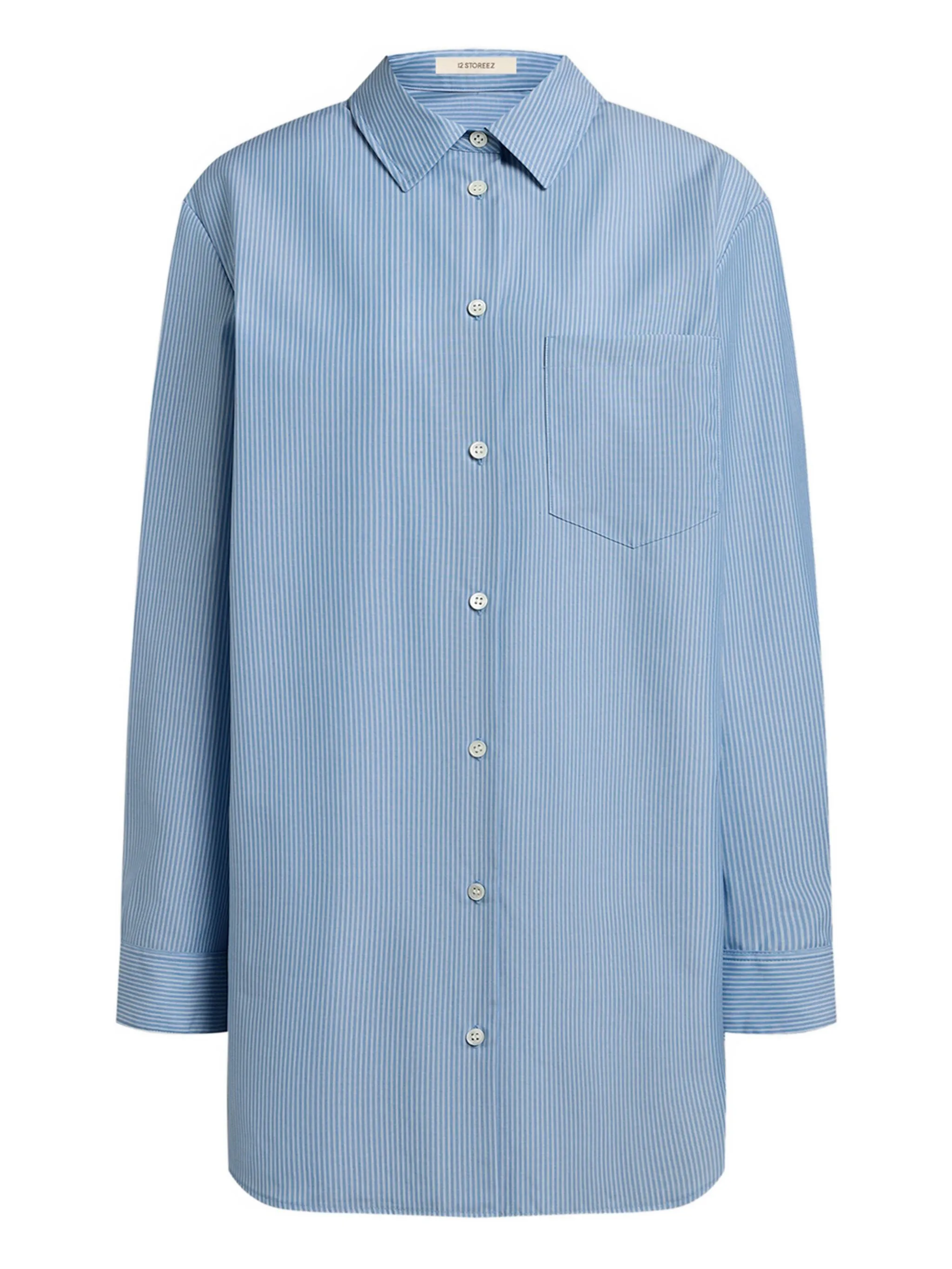 

Рубашка в полоску 12 Storeez, синий