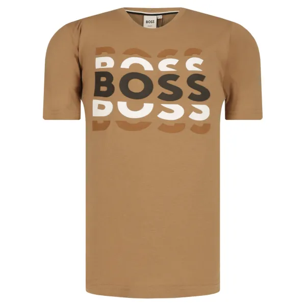 

Футболка стандартного кроя Boss, коричневый