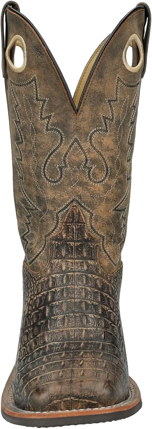 Мужские вестерн-бежевые сапоги Smoky Mountain Gator Smoky Mountain Boots, черный/коричневый — фото 2