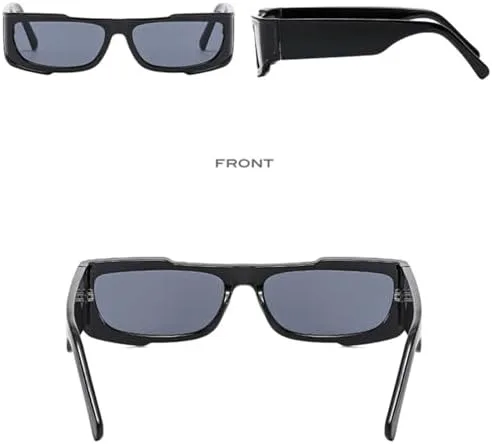 

Прямоугольные фиолетовые двухцветные солнцезащитные очки для женщин, ретро-градиентные оттенки, защита от УФ-излучения UV400, мужские солнцезащитные очки MTZJH, 3