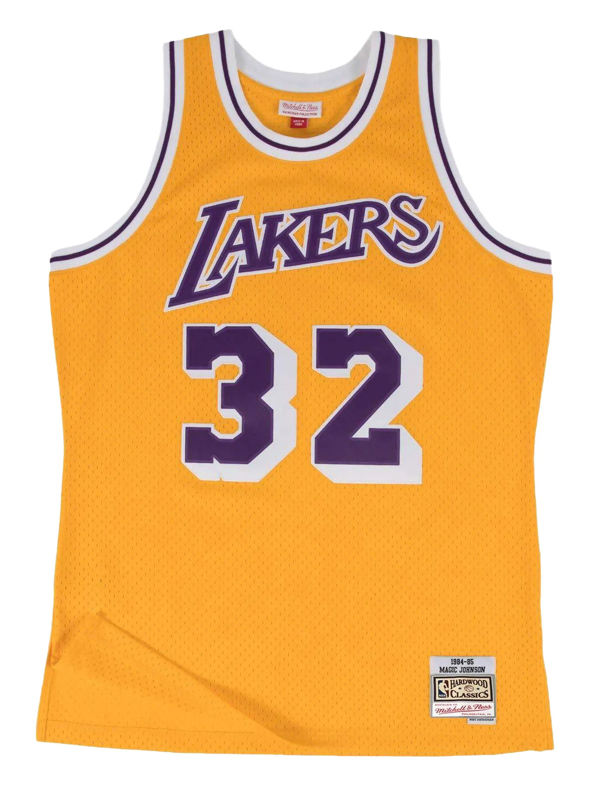 

Топ Lakers 84 Magic Johnson Swingman Home из коллаборации с NBA Mitchell & Ness, желтый