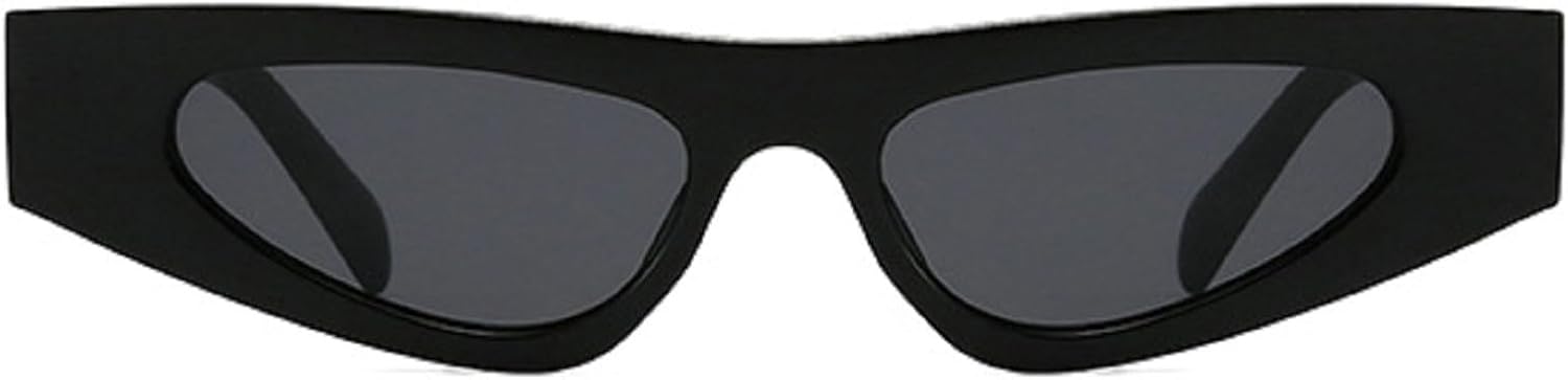 

Модные маленькие солнцезащитные очки «кошачий глаз» для женщин в стиле ретро 90-х, узкие солнцезащитные очки, винтажные очки с защитой от УФ-излучения UV400 mincl, Black