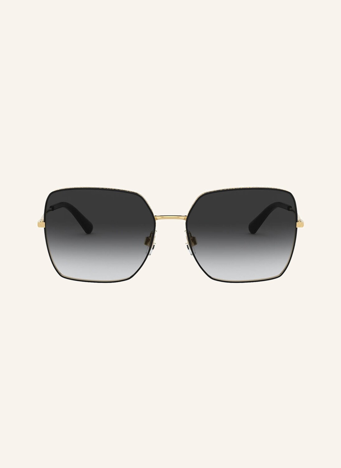 Солнцезащитные очки dg 2242 DOLCE & GABBANA, цвет 13348G - SCHWARZ/GOLD/GRAU VERLAUF — фото 2