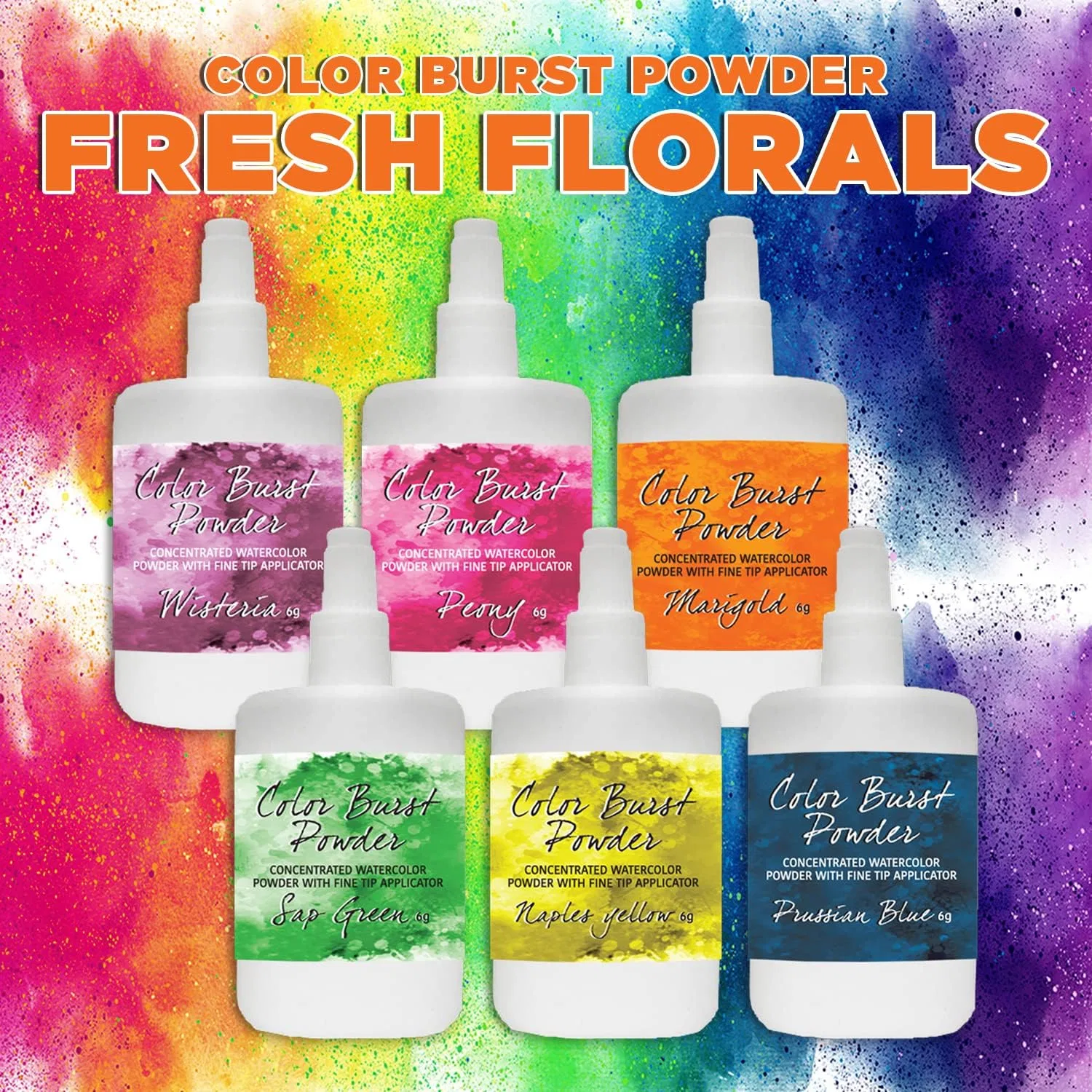 Пудра ColorBurst Fresh Floral Contact USA, 6 г — фото 2