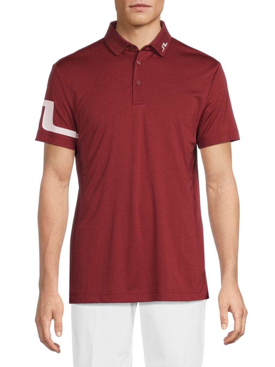 

Поло с логотипом Heath Regular Fit J.Lindeberg, цвет Cabernet Red