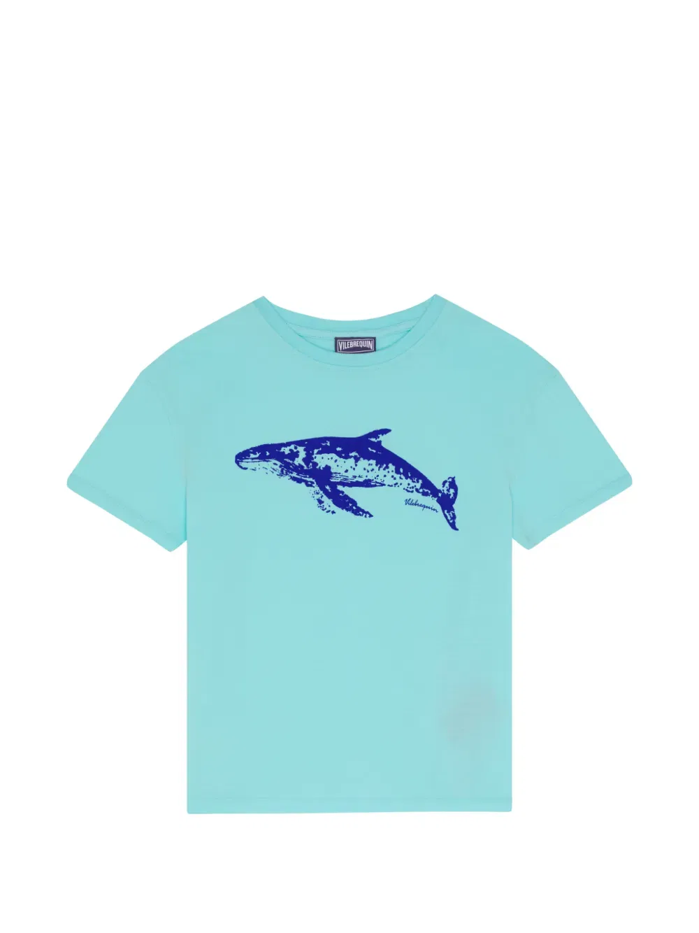 Футболка с изображением кита Vilebrequin Kids, синий
