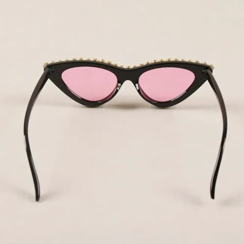 

Женские солнцезащитные очки с бриллиантами 2027 года, винтажные, с зеркальными линзами и защитой от УФ-излучения UV400, модные солнцезащитные очки MTZJH, Black White