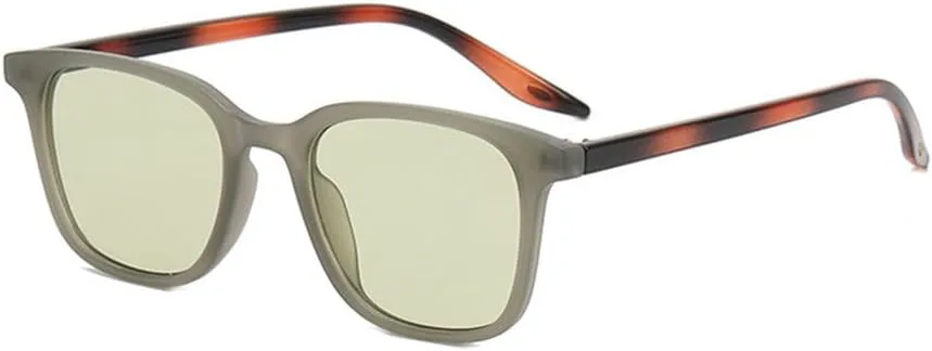 

Ультралегкие солнцезащитные очки в стиле ретро с популярным контрастным цветом, матовым градиентом и защитой от УФ-излучения UV400 HVTVTLA, Matte Grey Green