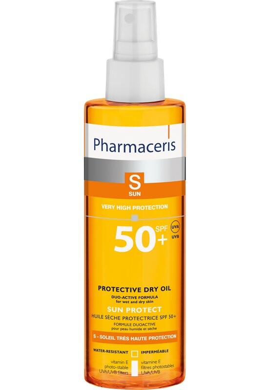 

Pharmaceris S DRY PROTECTIVE OIL SPF 50+ для тела для взрослых для влажной и сухой кожи 200 мл