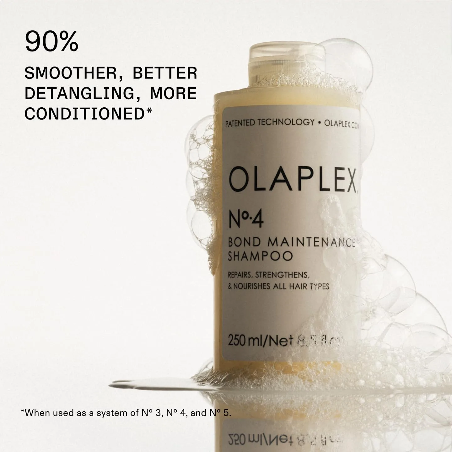 Набор Olaplex Wash and Shine: шампунь и кондиционер №4, 5, 7 для очищения, увлажнения и контроля завитков до 72 часов, масло для блеска и защиты, для кудрявых, вьющихся, прямых и волнистых волос — фото 4