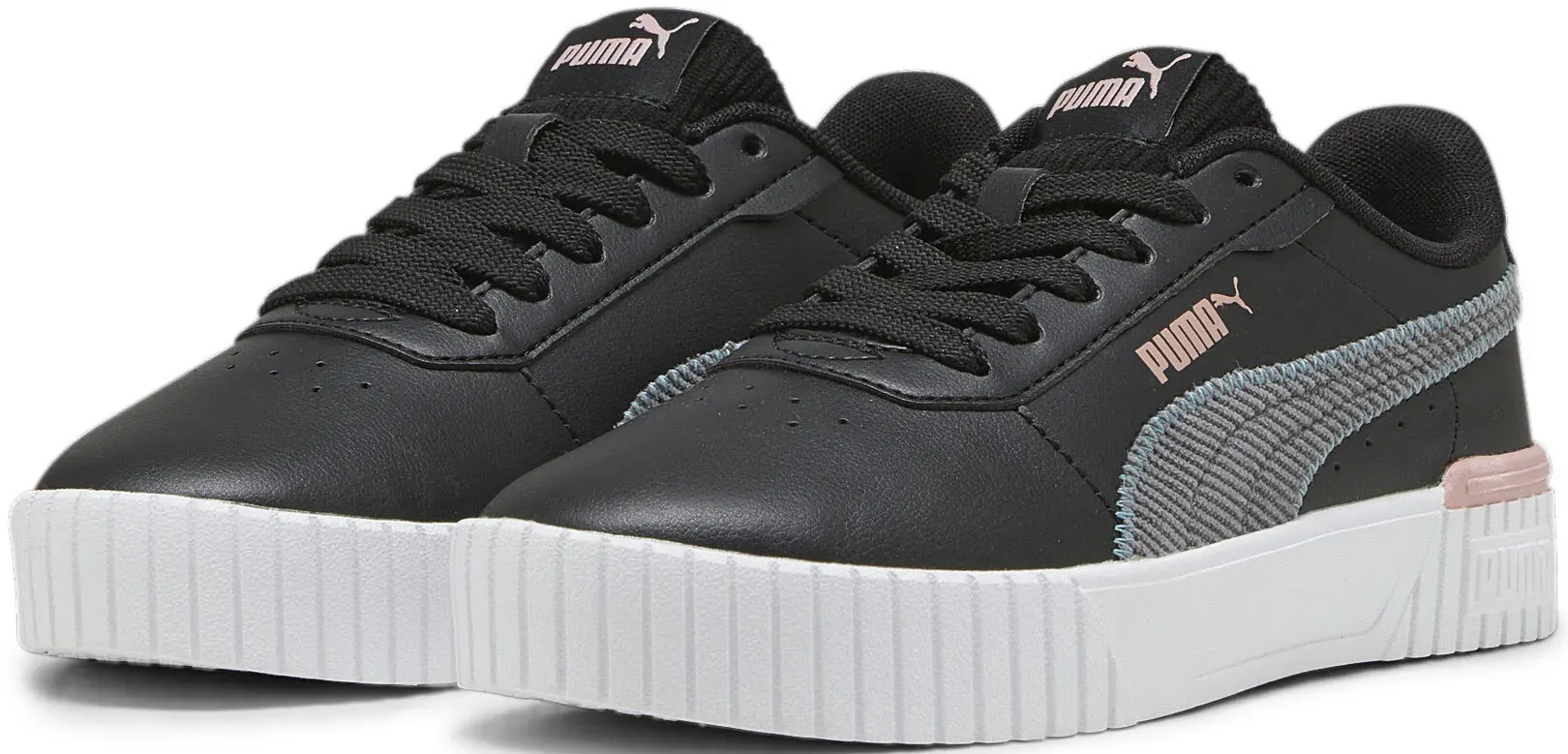 

Кроссовки PUMA "CARINA 2.0 CORDUROY JR", цвет Puma Black-Cool Dark Gray-Bold Blue-Future Pink- Puma White