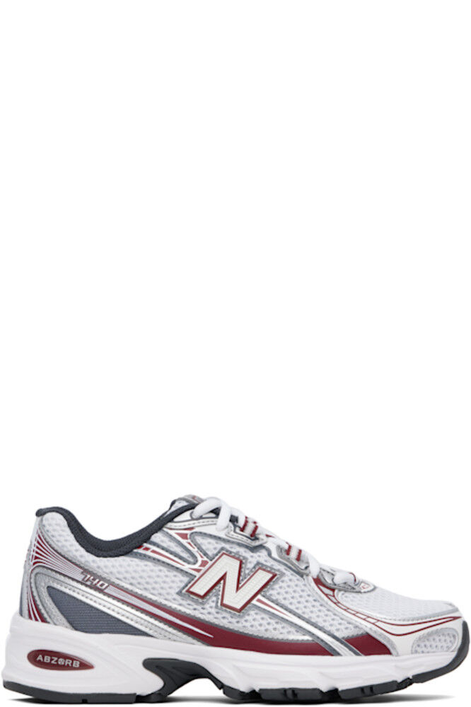 

Кроссовки 740 белого и бордового цвета New Balance