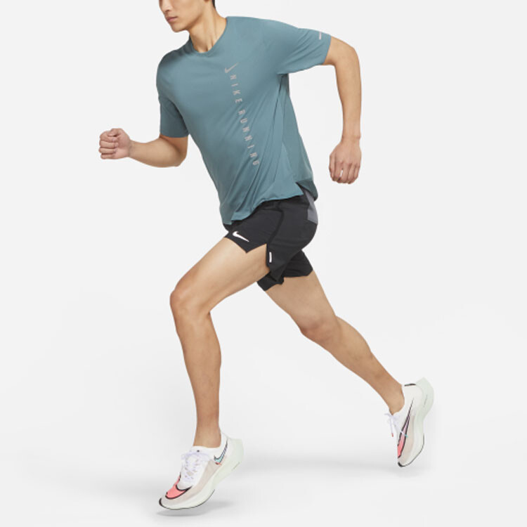 Футболка MILER мужская зеленая Nike, зеленый — фото 3