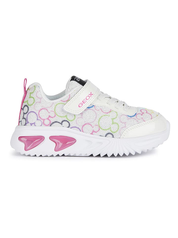 

Кроссовки на шнуровке Geox Sneakers Lights - Assister, цвет Weiß/Bunt