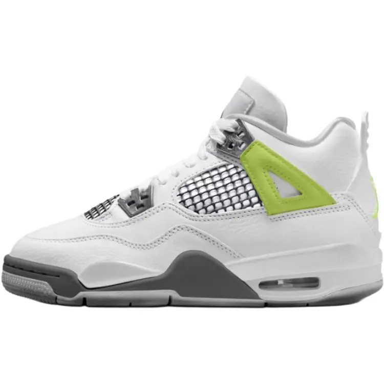 

Jordan Air 4 нескользящие износостойкие низкие детские баскетбольные кроссовки white