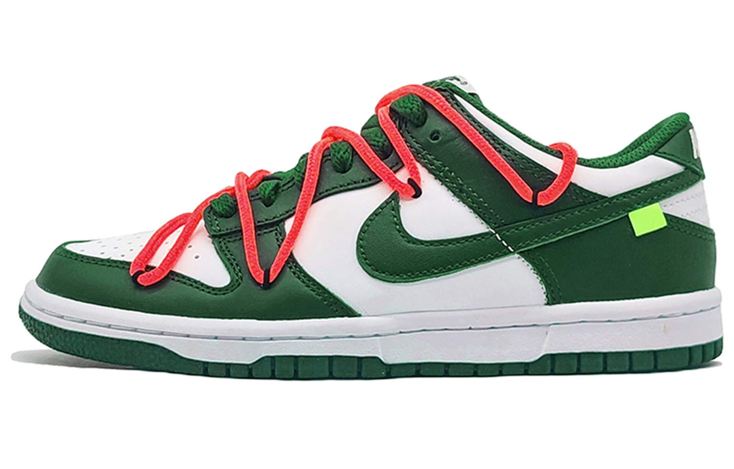 Nike Dunk Противоскользящие Амортизирующие Износостойкие Легкие Низкие Кроссовки для Скейтбординга Унисекс Белый Зеленый, Sanremo Green