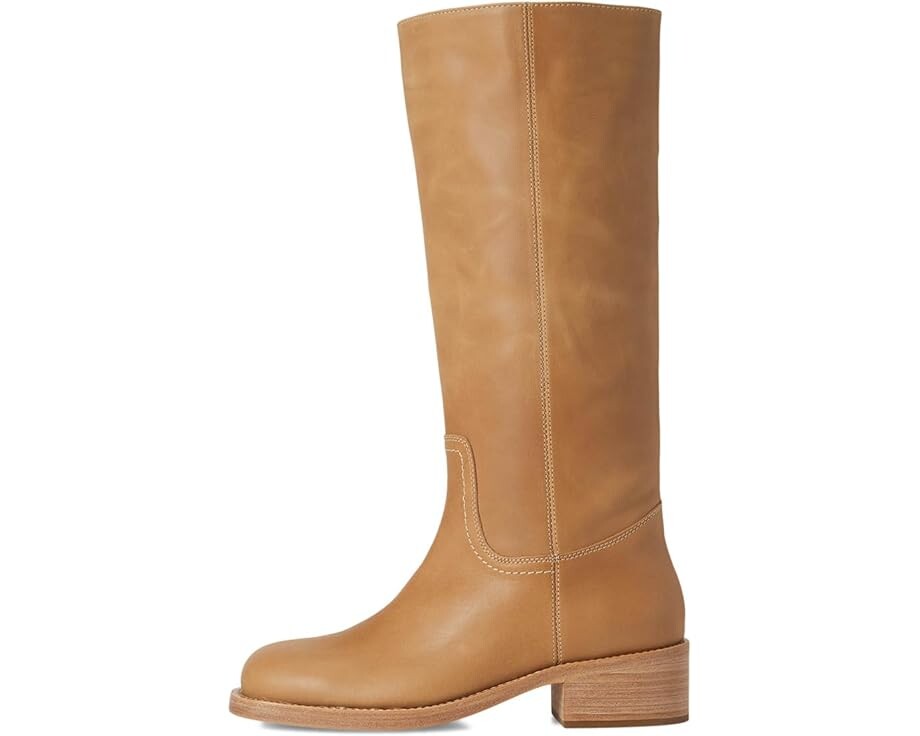Сапоги женские Steve Madden Riggs с блочным каблуком, светло-коричневый — фото 4
