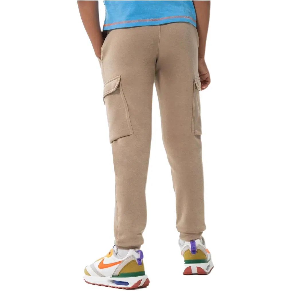 Штаны спортивные трикотажные Nike Kids Knitted Sweatpants коричневые — фото 3