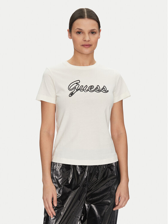 

Облегающая футболка V5GI02 K9RM1 Guess, экрю