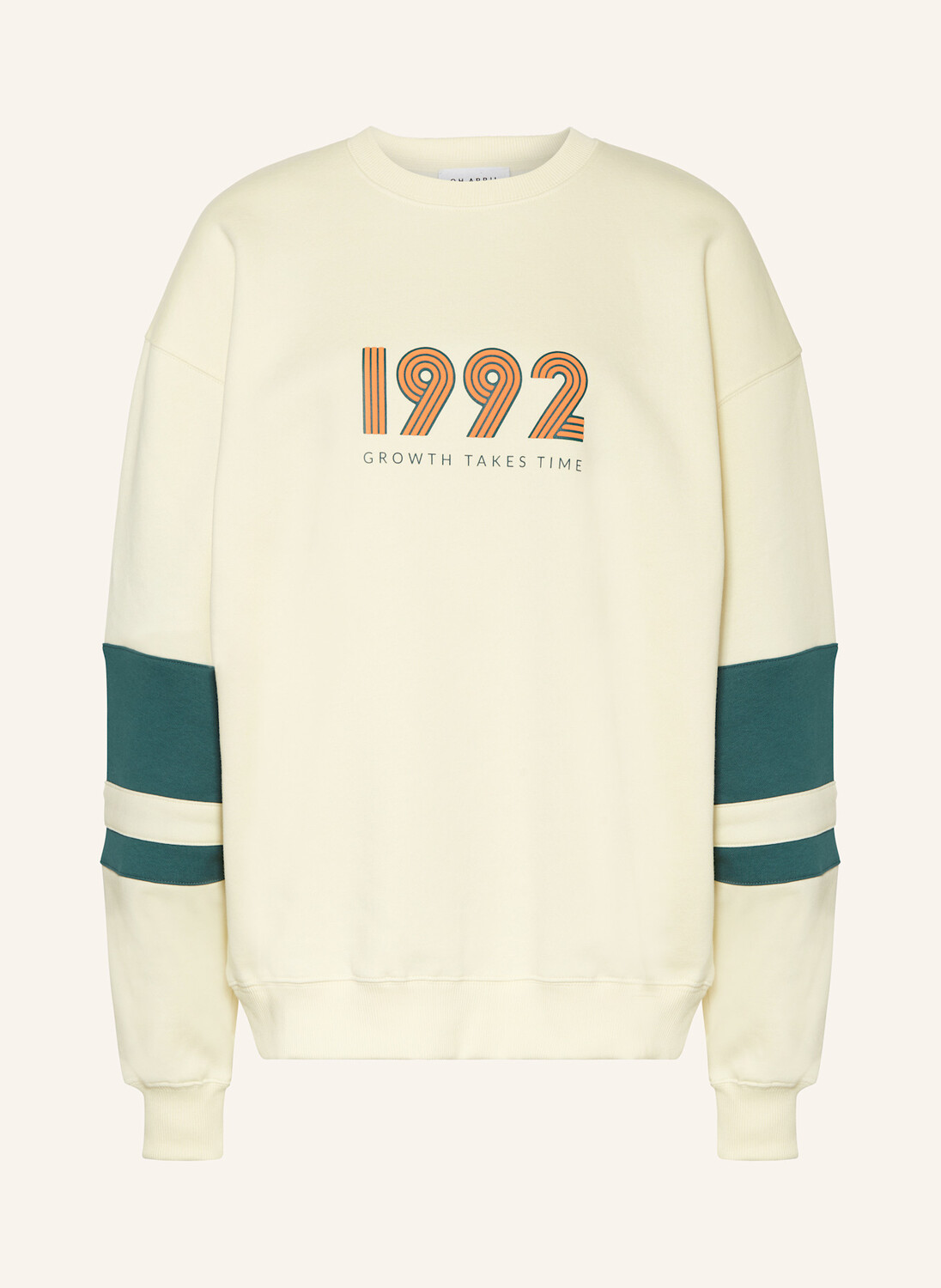 

Толстовка оверсайз сливочного цвета 1992 г. Oh April, желтый