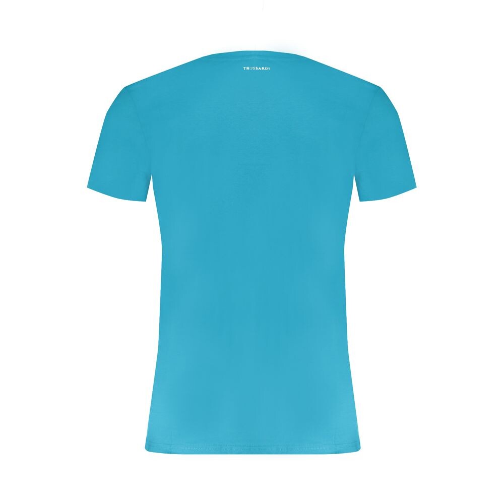 

Мужская хлопковая футболка Trussardi, цвет Light Blue