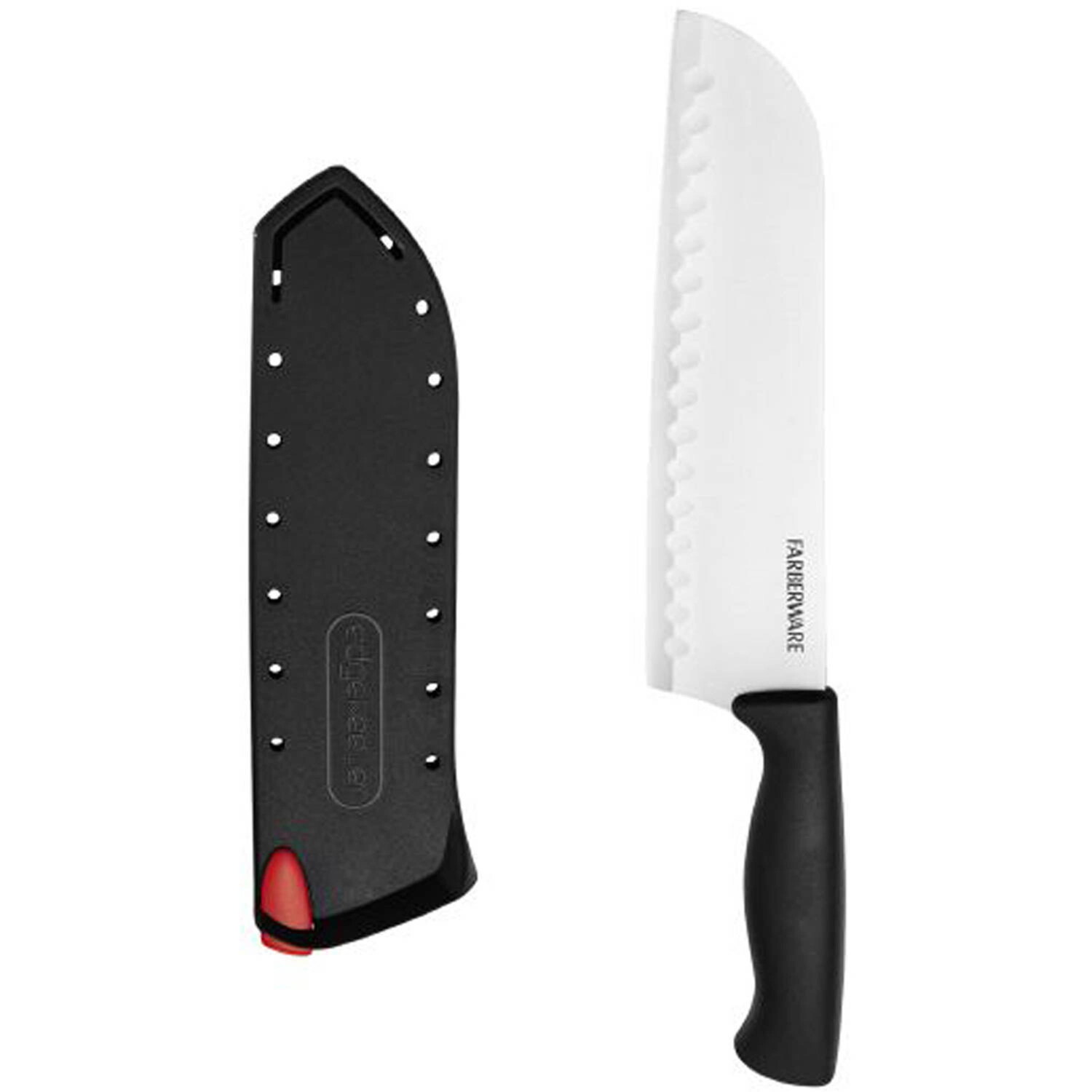 

Классический нож Santoku Farberware Edgekeeper 7 дюймов, черный