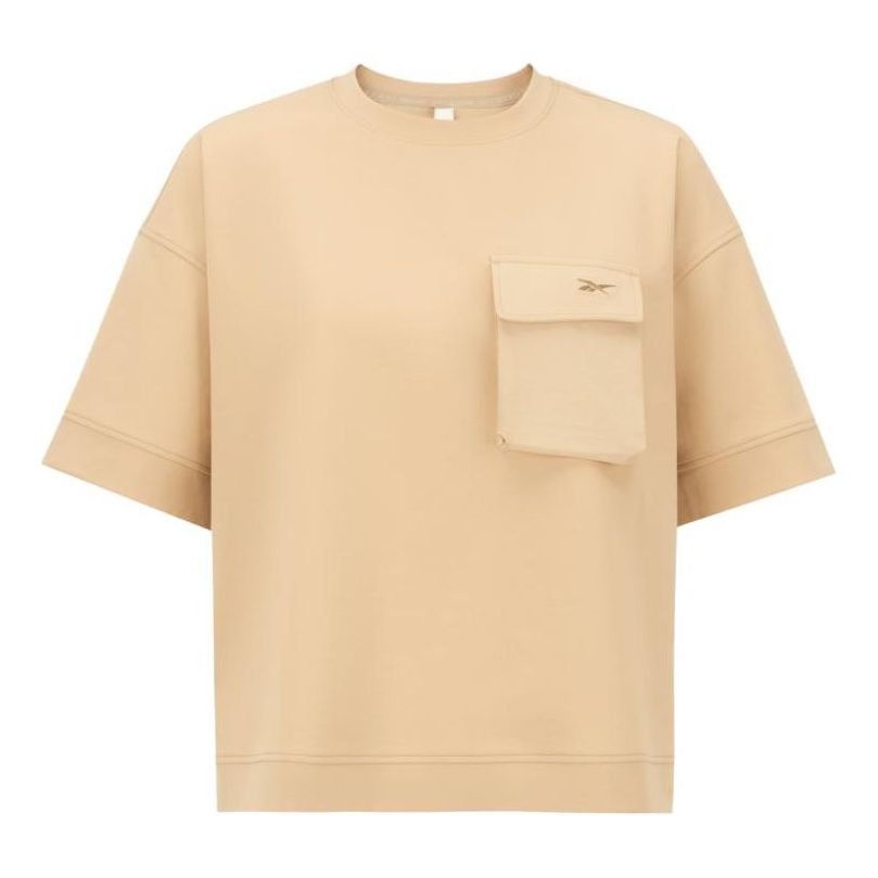 

Футболка (WMNS) Reebok Pocket Short Sleeve Top 'Brown', коричневый