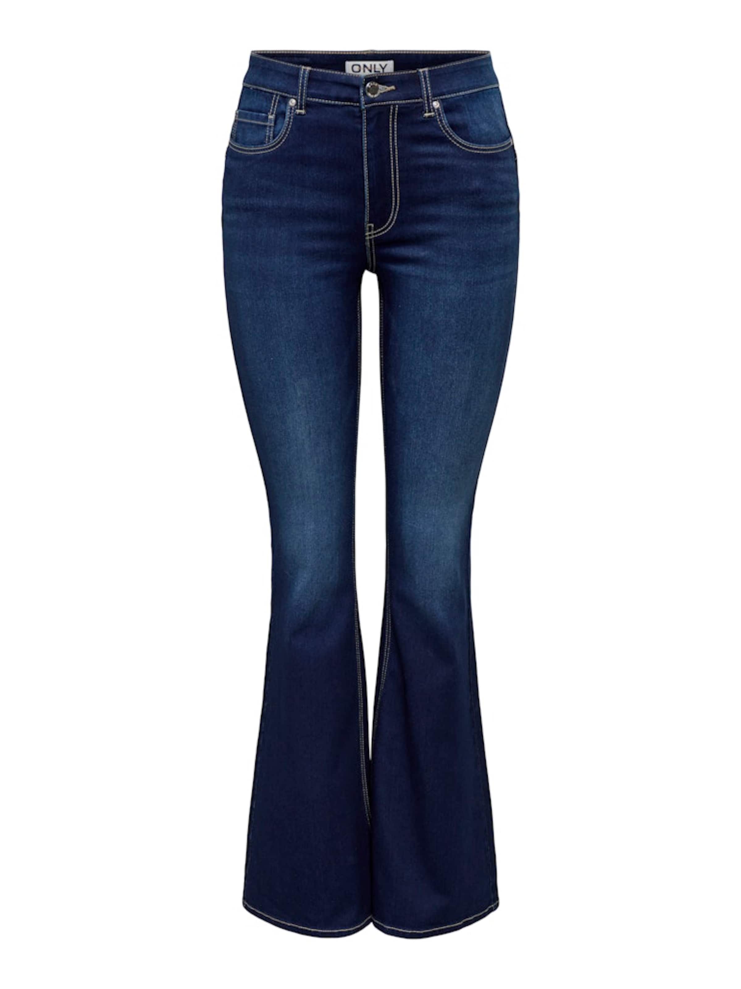 

ONLY Джинсы-клеш 'ONLROYAL' в темно-синем цвете