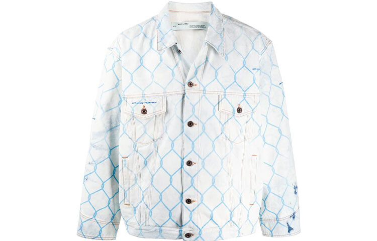 

Мужская джинсовая куртка Off-White, голубой