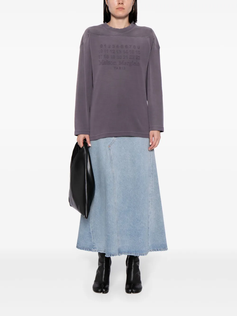 Футболка Numbers с логотипом MAISON MARGIELA, фиолетовый — фото 2