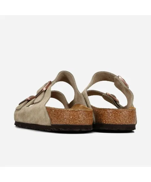Унисекс сандалии из замши Birkenstock Arizona бежевые — фото 3