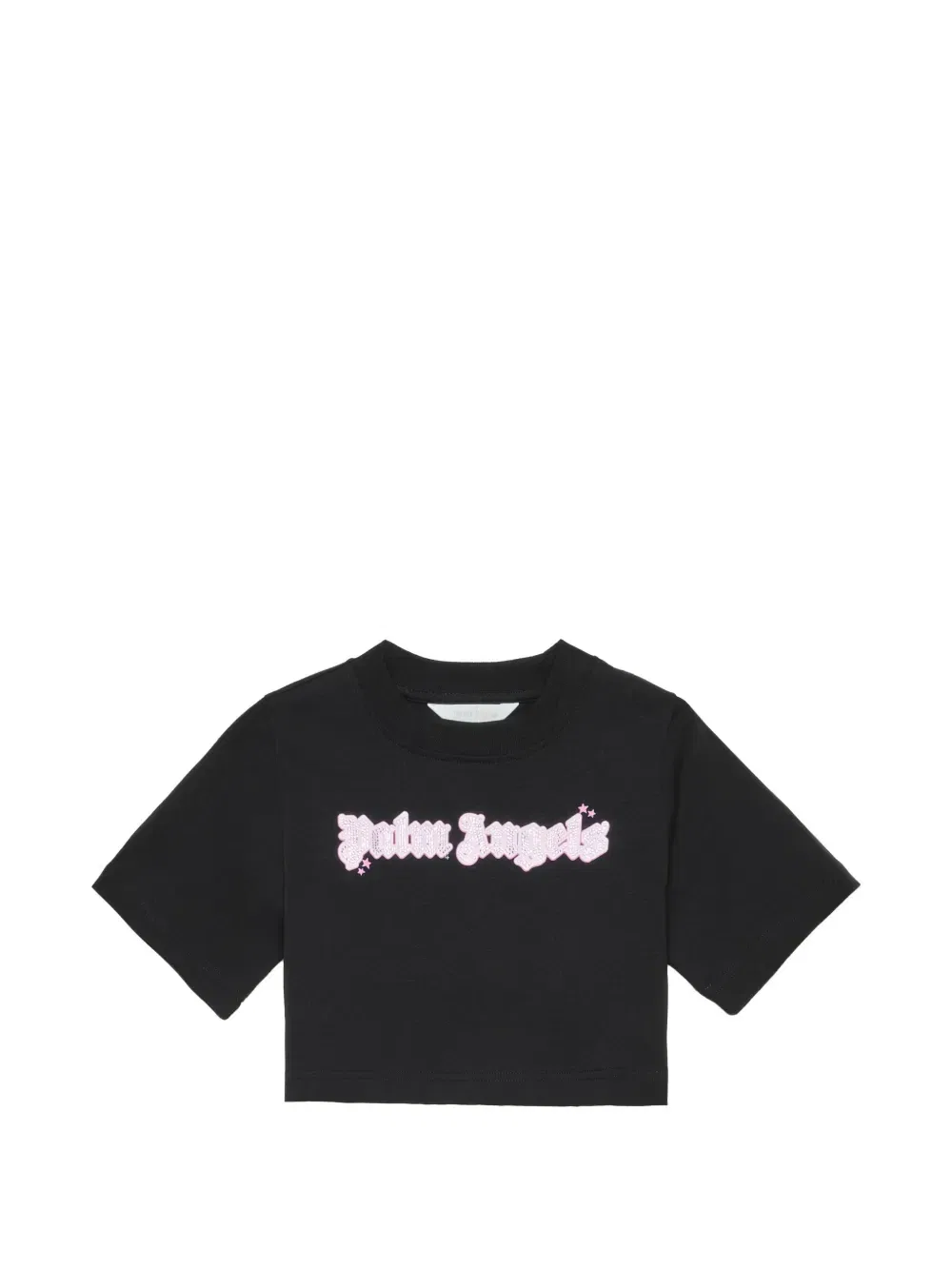 Футболка с графичным принтом Palm Angels Kids, черный