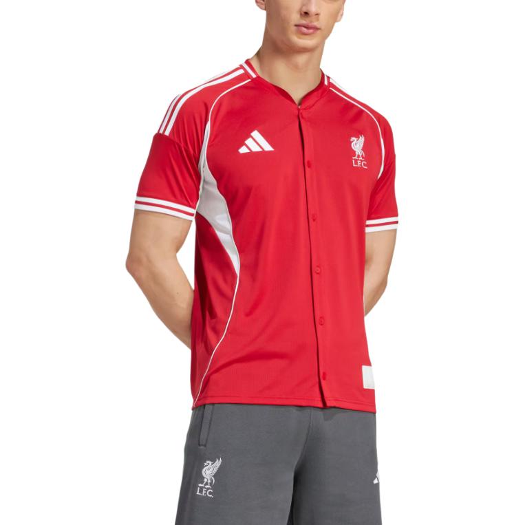 Футболка Football SS25 Soccer Jersey Men's Adidas, красный — фото 3