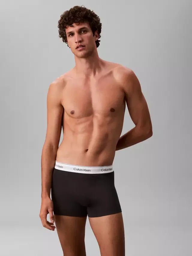 Плавки свободного кроя, комплект из 5 штук, черные Calvin Klein — фото 2