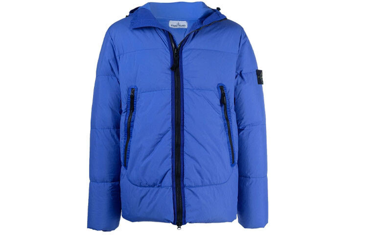

Пуховик мужской синий Stone Island, синий