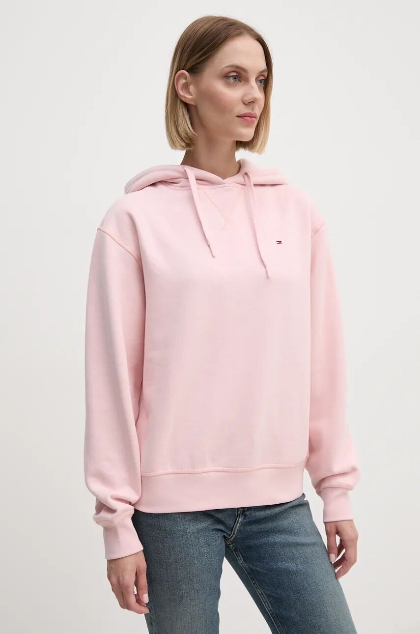 

Хлопковая толстовка Tommy Hilfiger, розовый