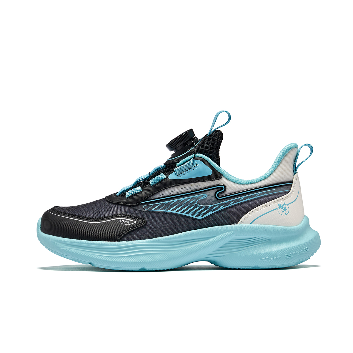 

Беговые кроссовки Unisex ERKE KIDS, черный/синий/белый