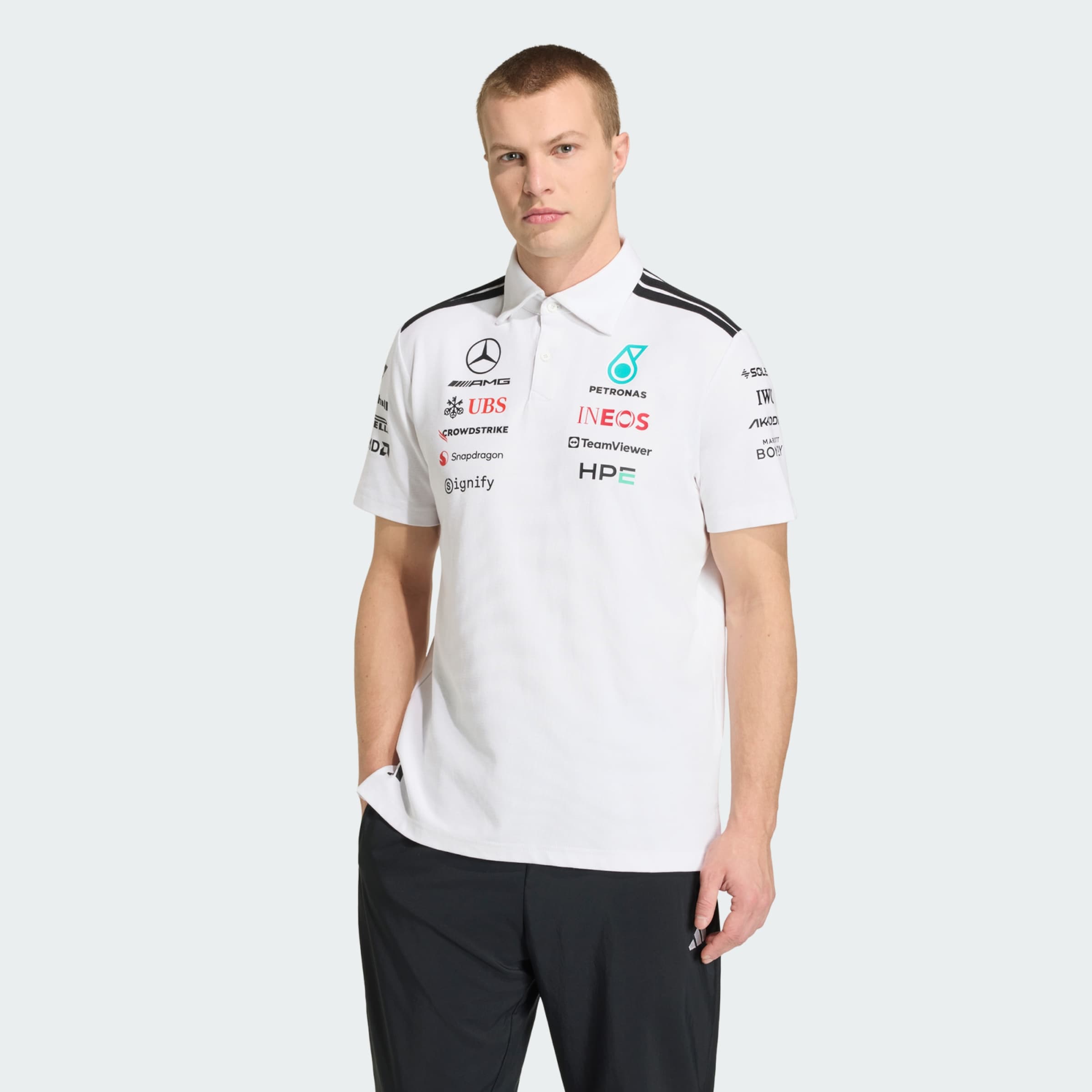 Adidas Performance Футболка Performance 'Mercedes - Amg Petronas Formula 1 Team Engineers' белая — фото 2