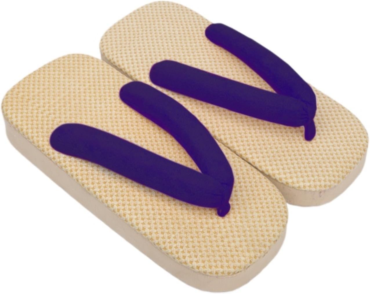 

Женские японские сандалии гета, сабо, сандалии на толстой подошве, зори, шлепанцы, сандалии на плоской подошве для пляжа, носить с носками, для мальчиков и девочек, кимоно Japado, фиолетовый