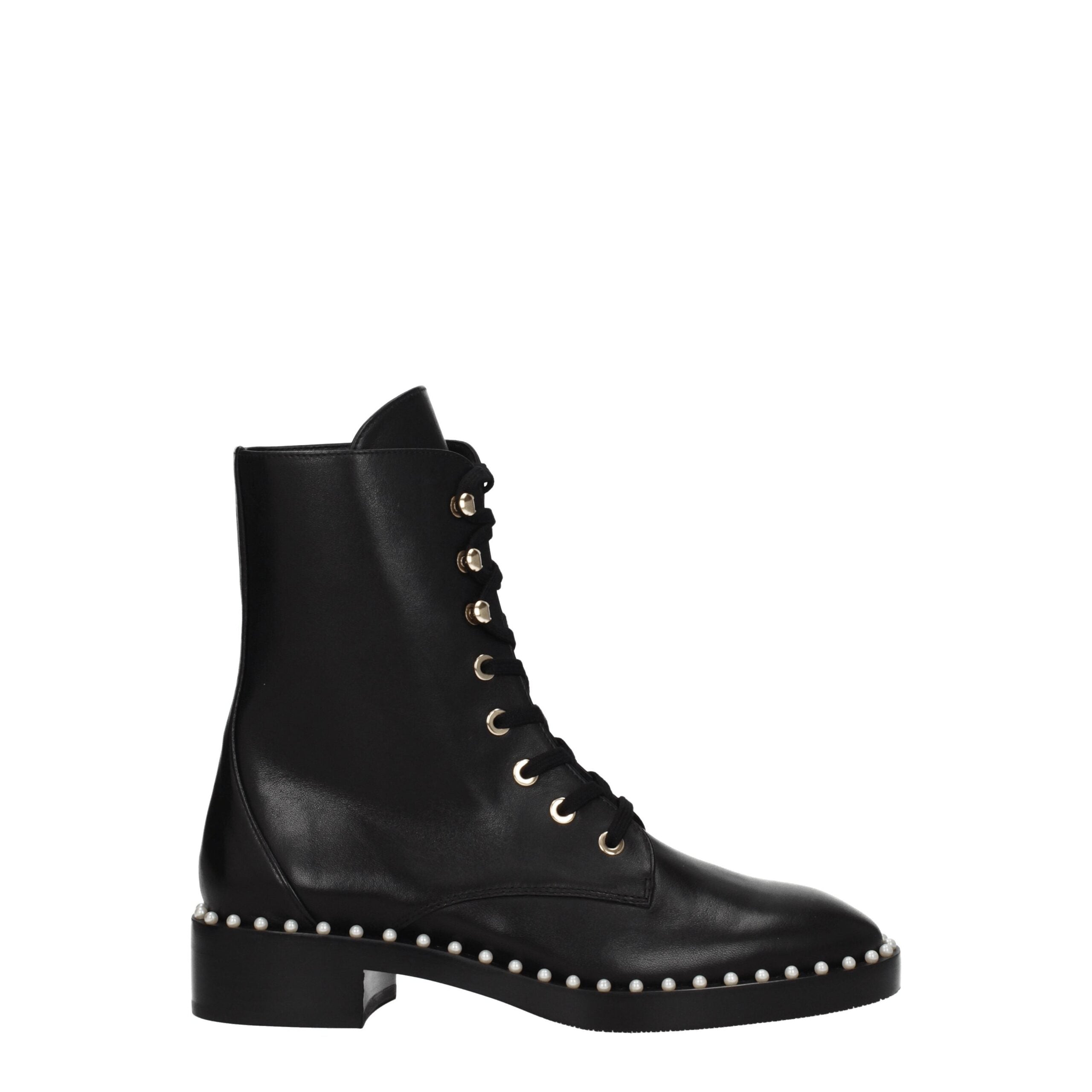 Женские кожаные ботильоны Stuart Weitzman, черный