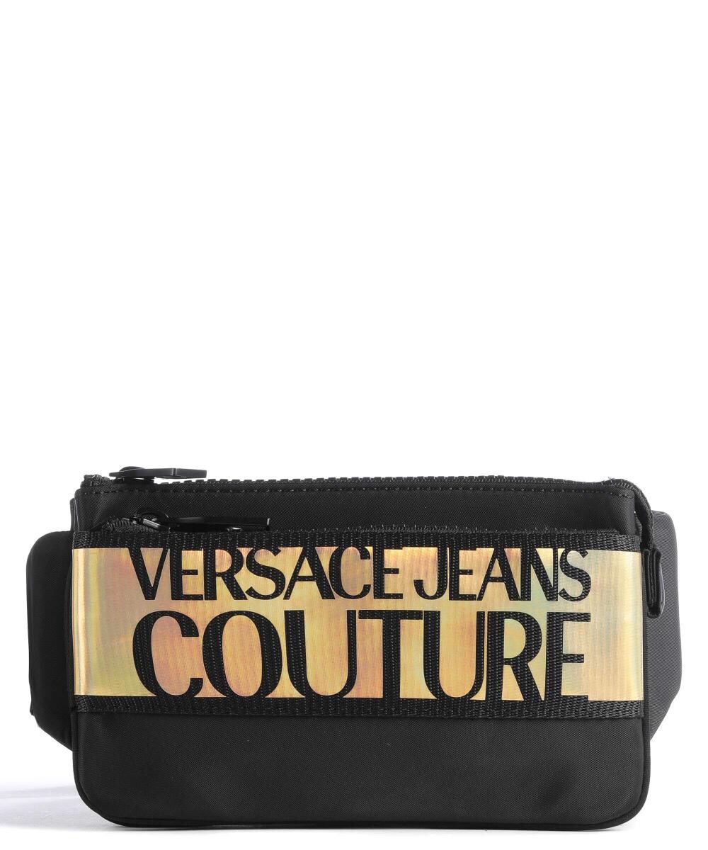 

Поясная сумка с культовым логотипом, нейлон Versace Jeans Couture, черный