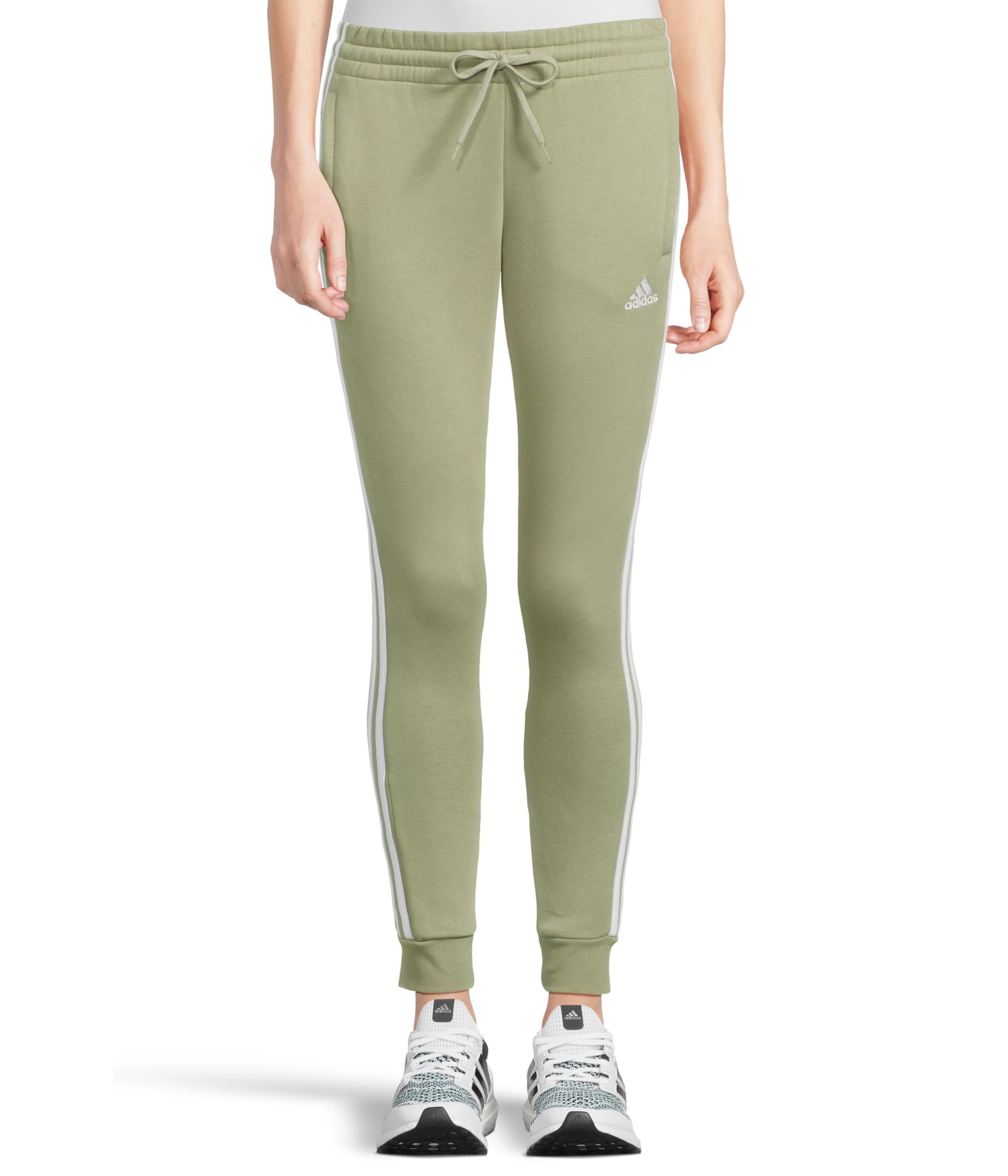 

Брюки Adidas Essentials 3-Stripes Fleece Pants, Tent Green