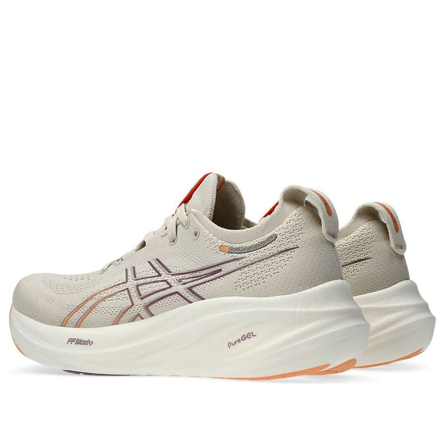 Кроссовки (WMNS) ASICS Gel-Nimbus 26 'Oatmeal Faded Orange', серый — фото 4