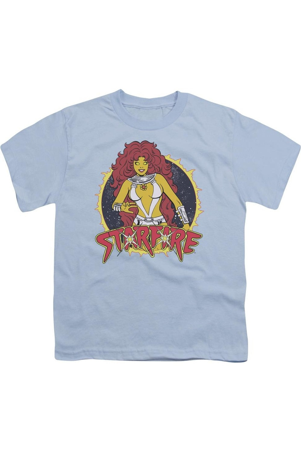 

Футболка с коротким рукавом Starfire для детей DC Comics Gildan, светло-голубой